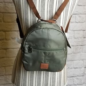 Sak Esperaton Nylon Olive Mini Backpack 